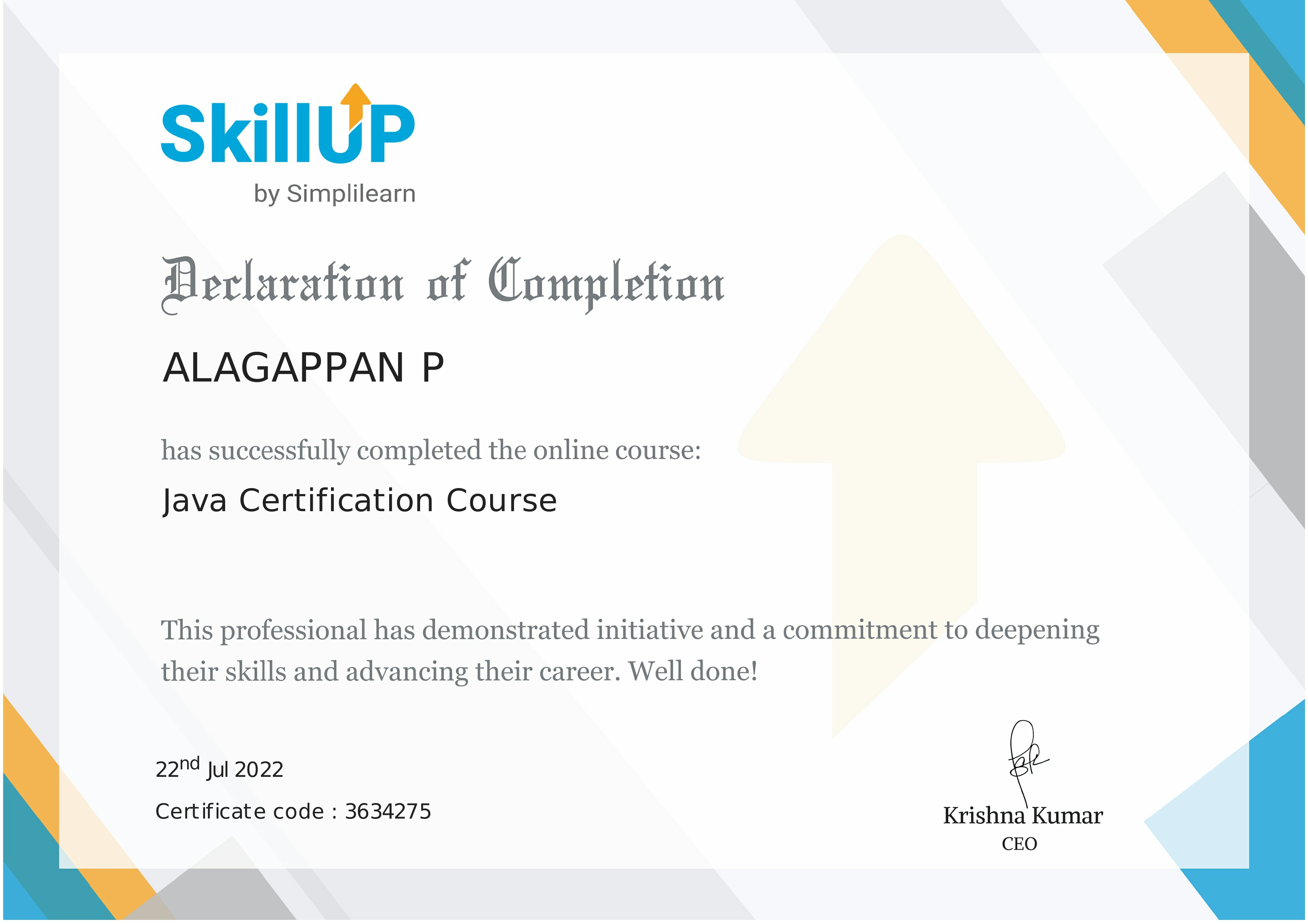 Java Certification Course - Simplilearn, 2022
