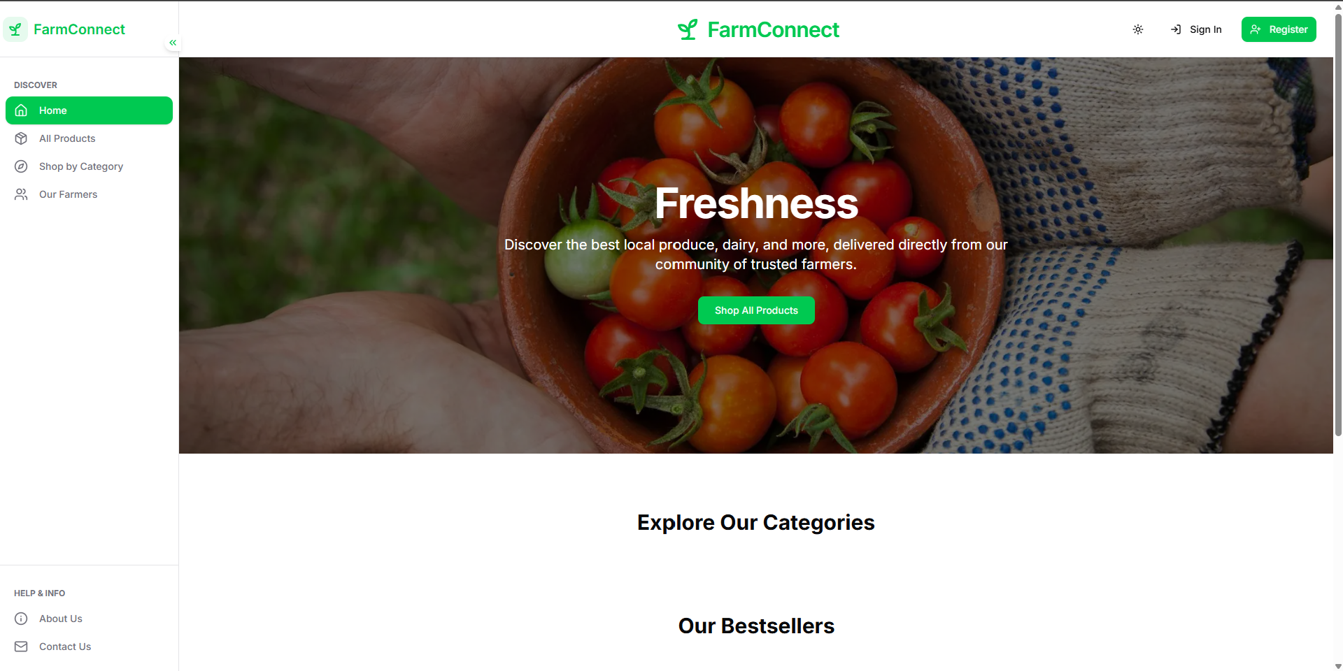 FarmConnect: E-Commerce Platform