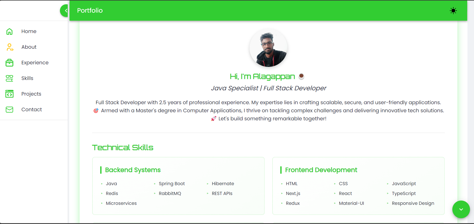 Personal Portfolio & Blog